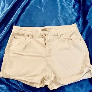 I am selling White Jean Shorts